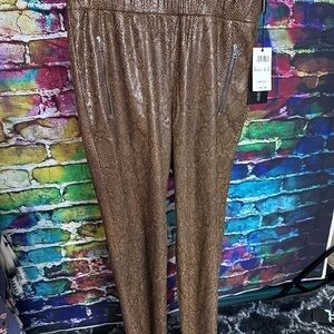 Marc Cain Sports Faux Snakeskin Pants Size N2 (USA Size 6) NWT